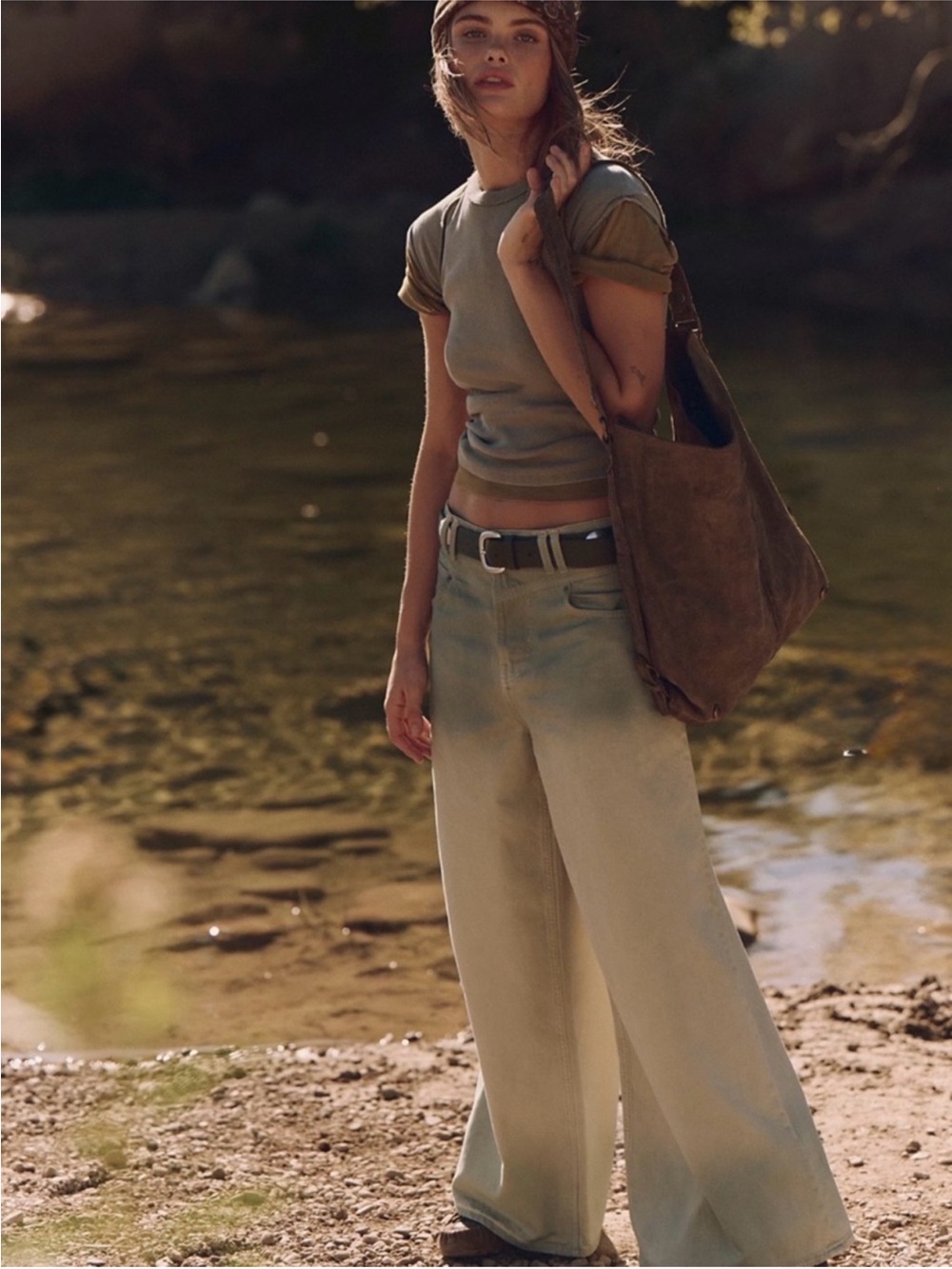 We The Free Give and Take Baggy Wide-Leg Jeans in Key Lime 28